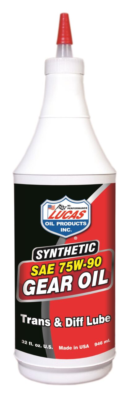 Lucas Oil 10047 SAE 75W-90 Synthetic Transmission and Differential Lube - , Clear, 1 Quart