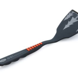 G S I Outdoors 74122 Kitchen Utensil; Spatula; Matte; Black; Nylon With Silicone Grip; 7.1 Inch Length x 1.9 Inch Width x 0.8 Inch Height; Lightweight; Integrated Hook