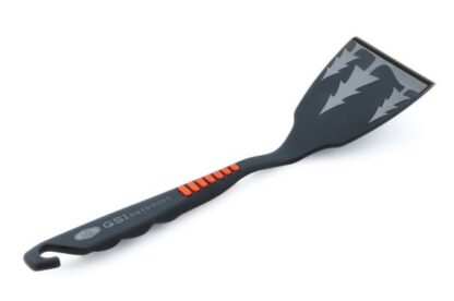 G S I Outdoors 74122 Kitchen Utensil; Spatula; Matte; Black; Nylon With Silicone Grip; 7.1 Inch Length x 1.9 Inch Width x 0.8 Inch Height; Lightweight; Integrated Hook