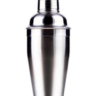 HIC’s Stainless Steel Cocktail Shaker mixes, chills and strains drinks and cocktails in style. A great addition to bar tools, it’s the perfect shaker for entertaining and complements other bar accessories nicely. Shake 18-delicious ounces quickly. No more watered-down drinks with unwanted bits! The built-in strainer top allows chilled drinks to pour out freely while holding back ice and muddled herbs for clean, crisp beverages. Easy to use. Simply measure ingredients into the base and add ice. Set the shaker top and cap on securely and shake to mix and chill. Remove the cap and pour. The strainer keeps ice and flavor-infusing ingredients out of the finished drink for a ‘neat’ cocktail experience. Easily mix an Old Fashioned or classic Manhattan, Arnold Palmer, Martini, and endless craft cocktails. Makes a great hostess gift for the occasional sipper of summer cocktails to the year-round mixologist. Made from stainless steel with a high-polished mirror finish and 18-ounce capacity. Resists rust. Hand wash in warm, soapy water. Set includes Cocktail Shaker, strainer top and jigger cap.