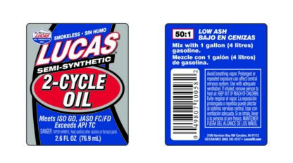 Lucas Oil 10058 Oil; Semi-Synthetic; 2.6 Ounce Bottle; Single