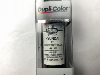 Attributes Used For: Automotive Body Paint Repair Color: Powder White Pearl Paint Code N2 Unit Size: 0.25 Ounce Unit Type: Pen Product Description The Dupli-Color Scratch Fix All-in-1 touch-up tool features an abrasive prep tip, exact-color match paint, and clear coat. We are the only brand with colors tested and approved by vehicle manufacturers for a perfect match to the original factory finish when restoring that scratch or chip. The New Scratch Fix All-in-1 tool helps you fix it easy and fix it right... in your garage. Features & Benefits Abrasive Tip Removes Loose Paint And Rust One Coat Prime And Paint Formula Pen Tip For Fine Scratches Brush End For Larger Chips Clear Coat To Seal, Protect And Ensure A Perfect Factory Matched Finish Helps To Fix It Easy And Fix It Right No Supplier Warranty