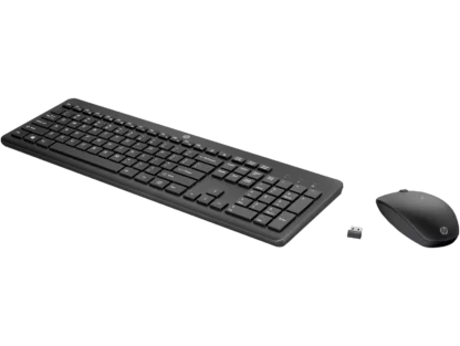Enhance your computing experience with the HP 235 Wireless Keyboard. This full-sized keyboard offers the freedom of wireless connectivity, combined with the comfort and functionality of a traditional keyboard layout.